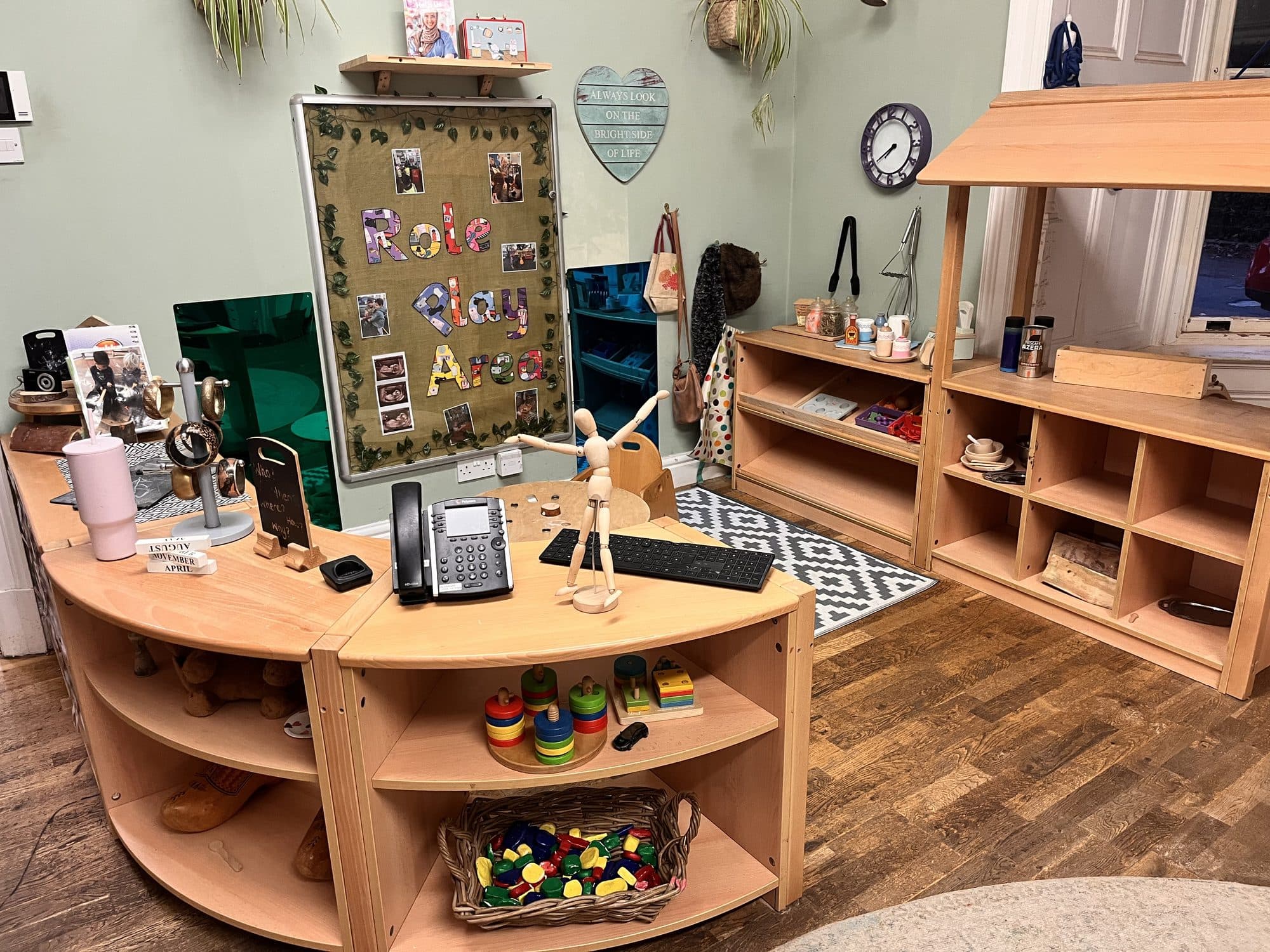The role play area at The Manor House Nursery, Bristol